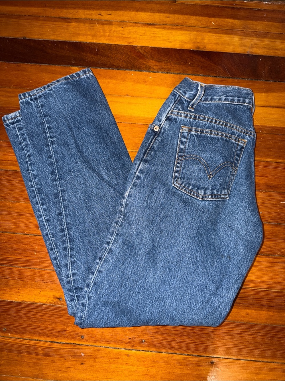 Levi's Women's Straight-Leg Denim Jeans in Classic Blue